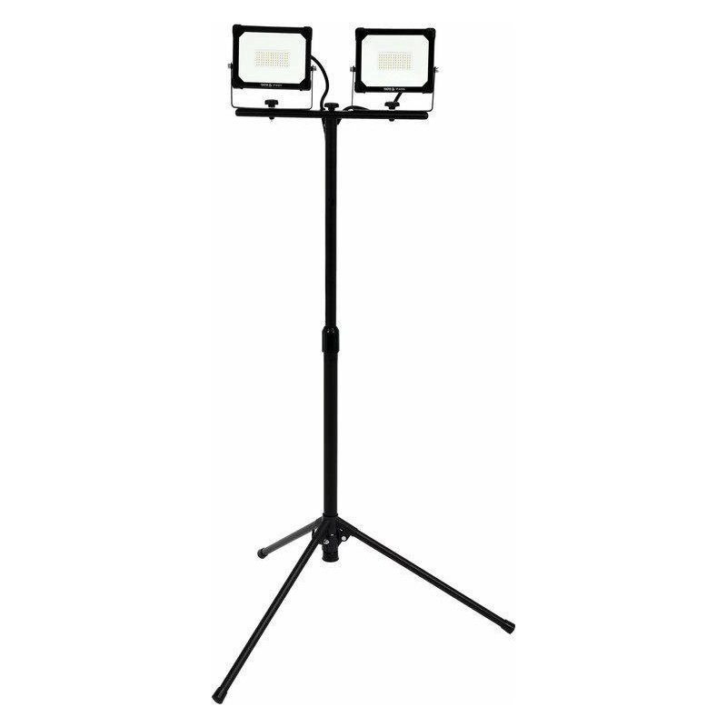 YT-81817 YATO SMD LED PROŽEKTORIUS SU STOVU. 2*30W 5400lm