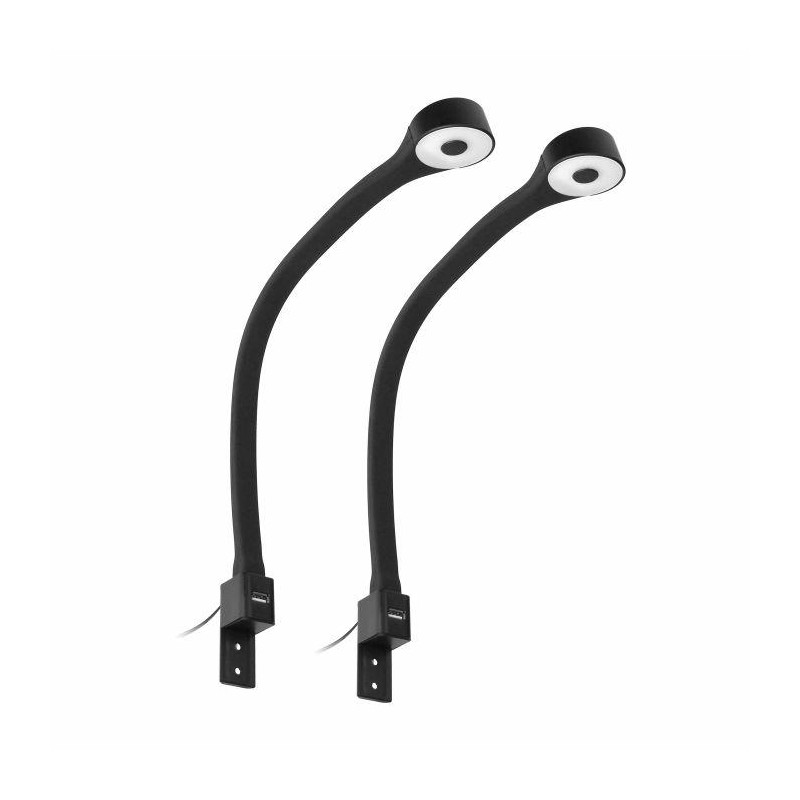 AD-OM-6338L/4/B ORNO 2 TEO LED naktinių lempučių rinkinys 2x7,5W 4000K CZ