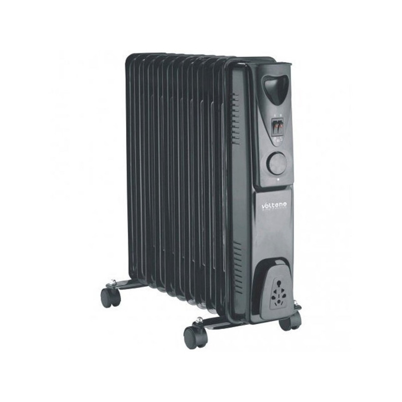VO0156 9 BRIAUNŲ ALYVOS ŠILDYTUVAS 2000 W JUODAS