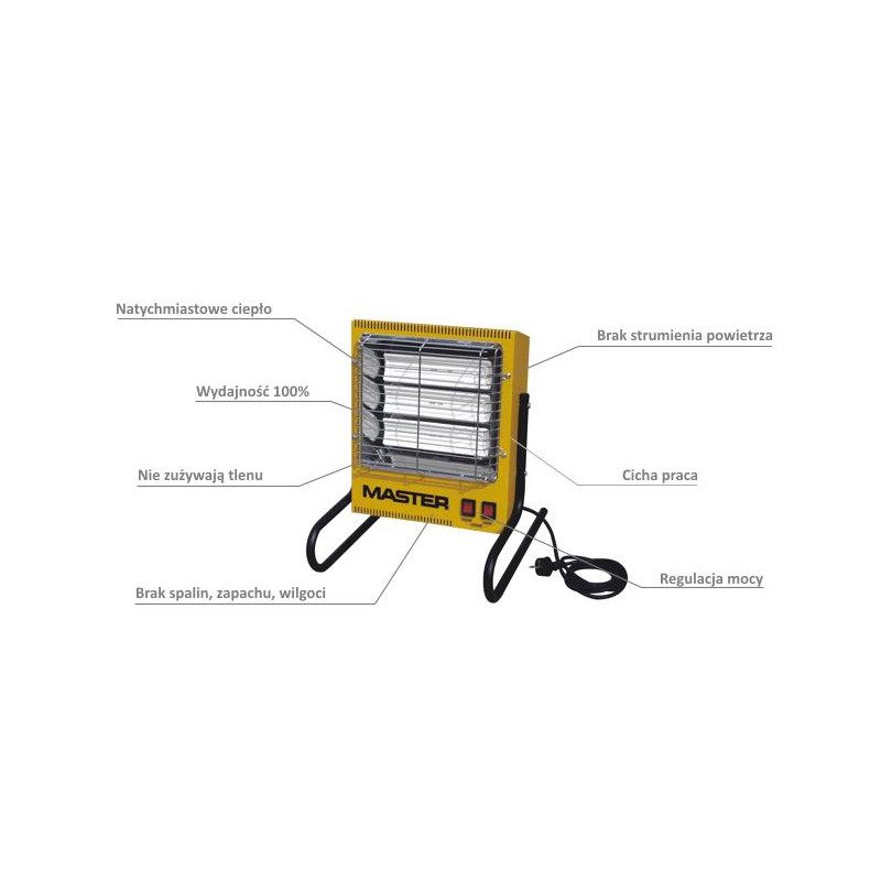 4012.354 MASTER ELEKTRINIS RADIATORIUS TS-3A 0,8 - 1,6 - 2,4 kW