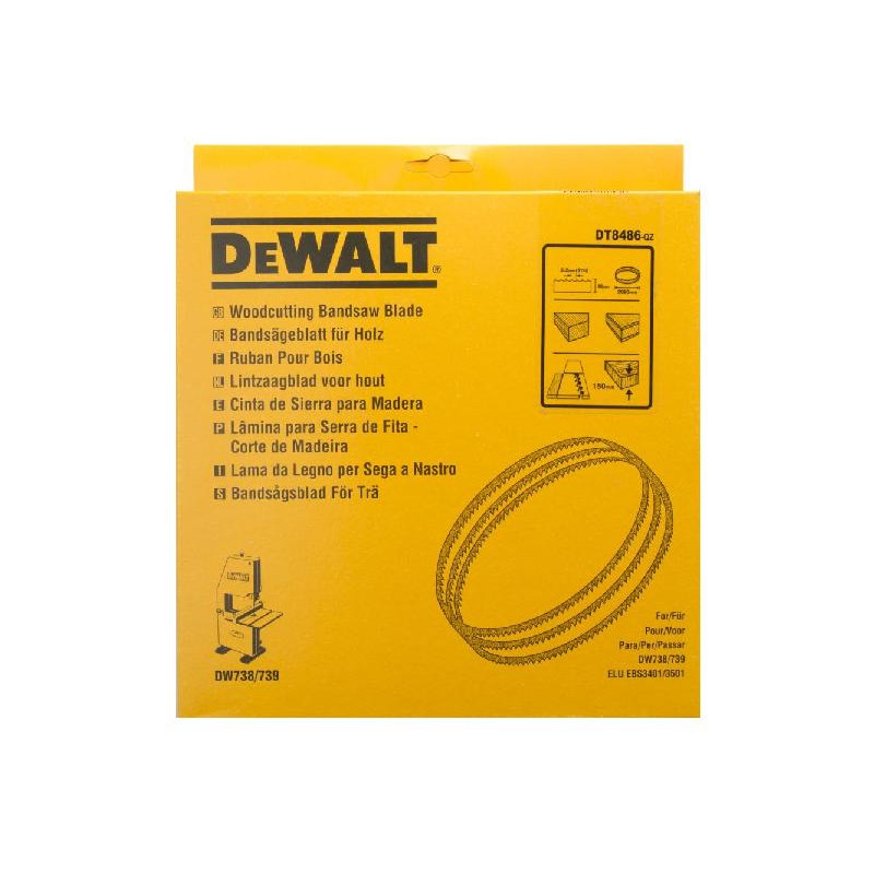 DT8486-QZ DEWALT BRZESZCZOT DO PIŁ TAŚMOWYCH 2095x10x0.6mm