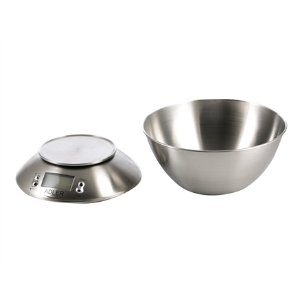 Adler | Kitchen scales | AD 3134 | Maximum weight (capacity) 5 kg | Graduation 1 g | Stainless steel|AD 3134