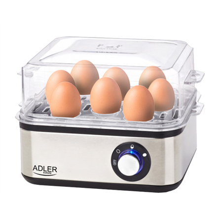 Adler | Egg boiler | AD 4486 | Stainless steel | 800 W|AD 4486