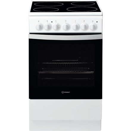 INDESIT | Cooker | IS5V4PHW/E | Hob type Vitroceramic | Oven type Electric | White | Width 50 cm | Grilling | Depth 60 cm | 61 L|IS5V4PHW/E