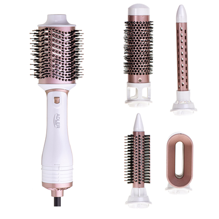 Adler | Hair Styler 5 in 1 | AD 2027 | 1200 W | Pearl White/Rose Gold|AD 2027