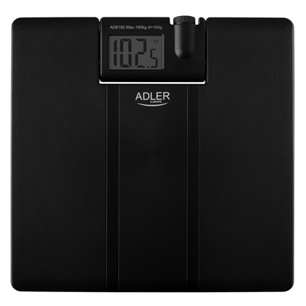 Adler | Bathroom Scale with Projector | AD 8182 | Maximum weight (capacity) 180 kg | Accuracy 100 g | Black|AD 8182