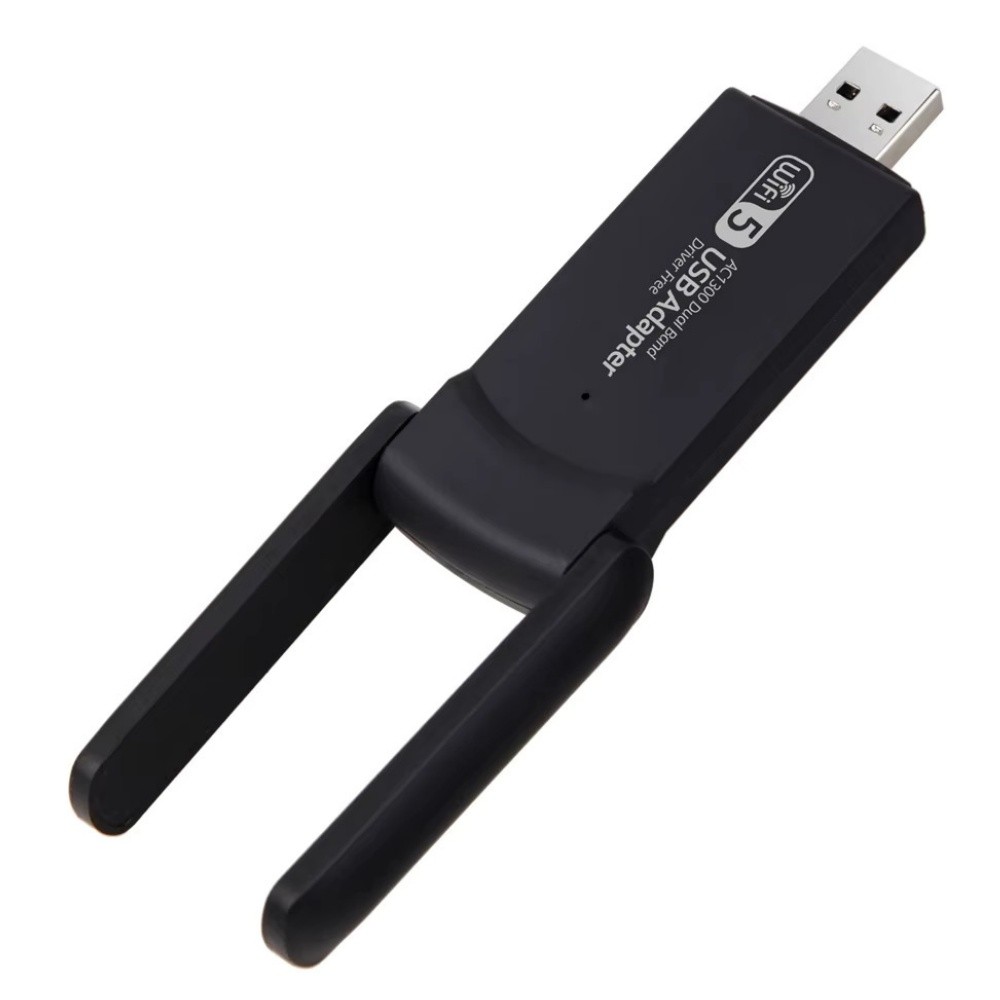 USB Wi-Fi adapteris Reach UWA-1 1300Mbps 802.11ac/a/b/g/n juodas