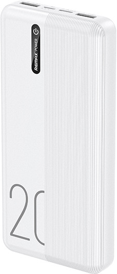 REMAX RPP-296 išorinė baterija Powerbank 20000mAh: Spalva - Balta