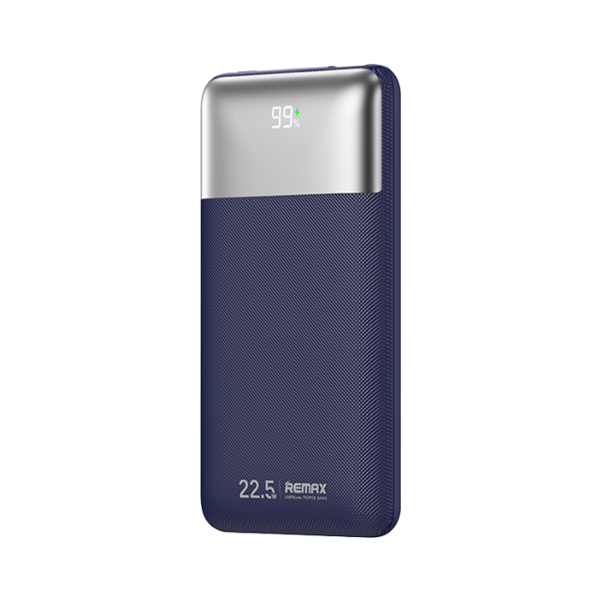 REMAX RPP-5 greito įkrovimo 22,5 W išorinė baterija - powerbank 10000 mAh, tamsiai mėlyna