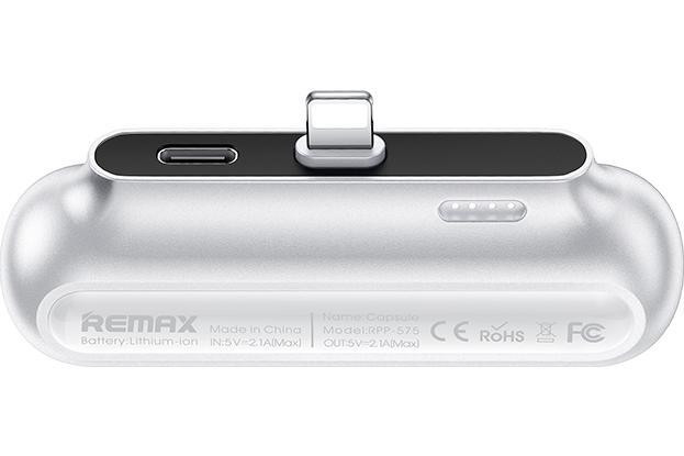 REMAX RPP-576 skubios pagalbos išorinė baterija - powerbank Iphone 2500mAh, balta