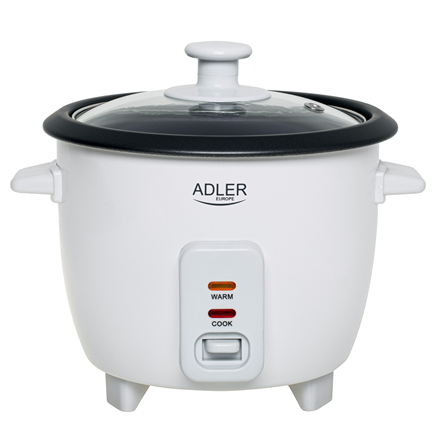 Adler Rice Cooker | AD 6418 | 300 W | 0.6 L | Number of programs 2 | White|AD 6418