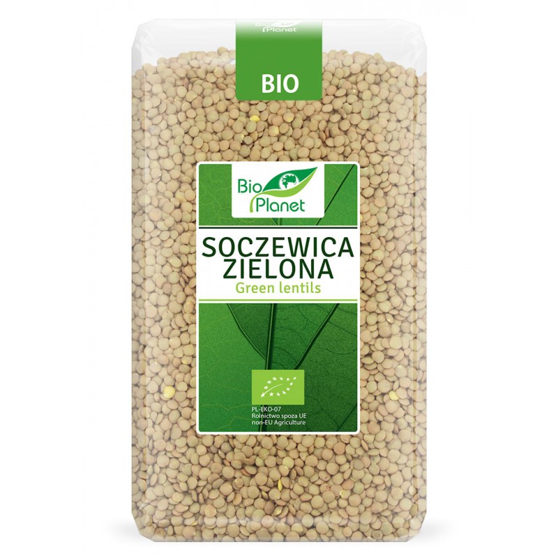 Ekologiški žalieji lęšiai BIO PLANET, 500 g
