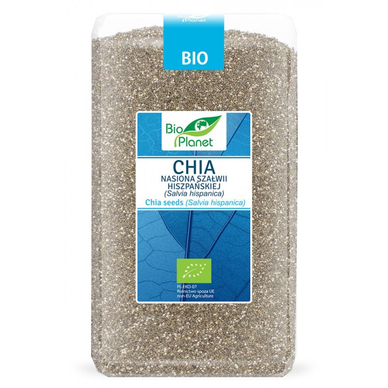 Ekologiškos ispaninio šalavijo chia sėklos (čija) BIO PLANET, 1 kg