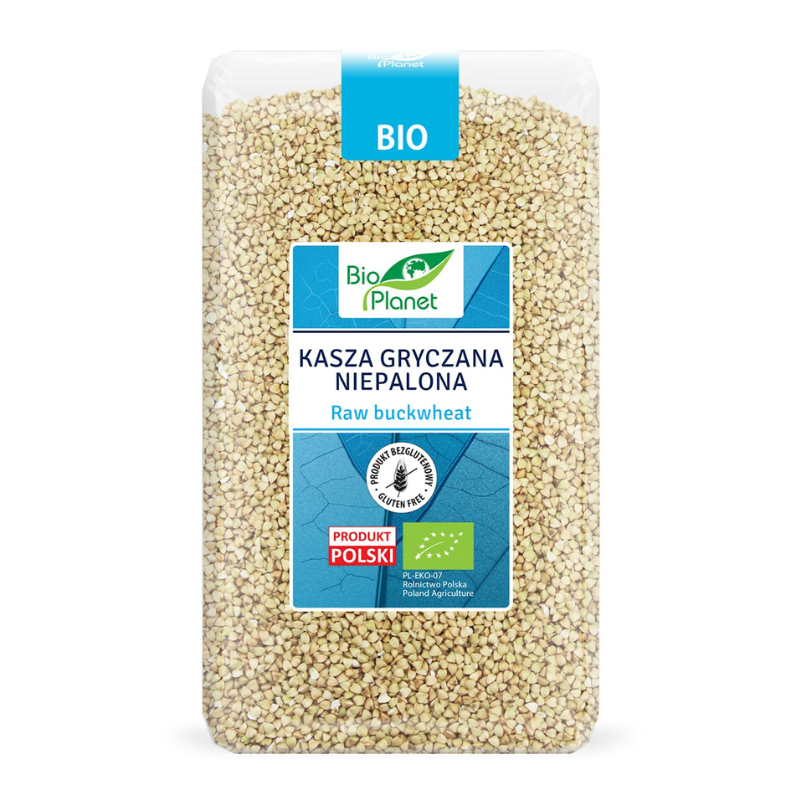 Ekologiški nekepinti grikiai ( be glitimo) BIO PLANET, 1  kg