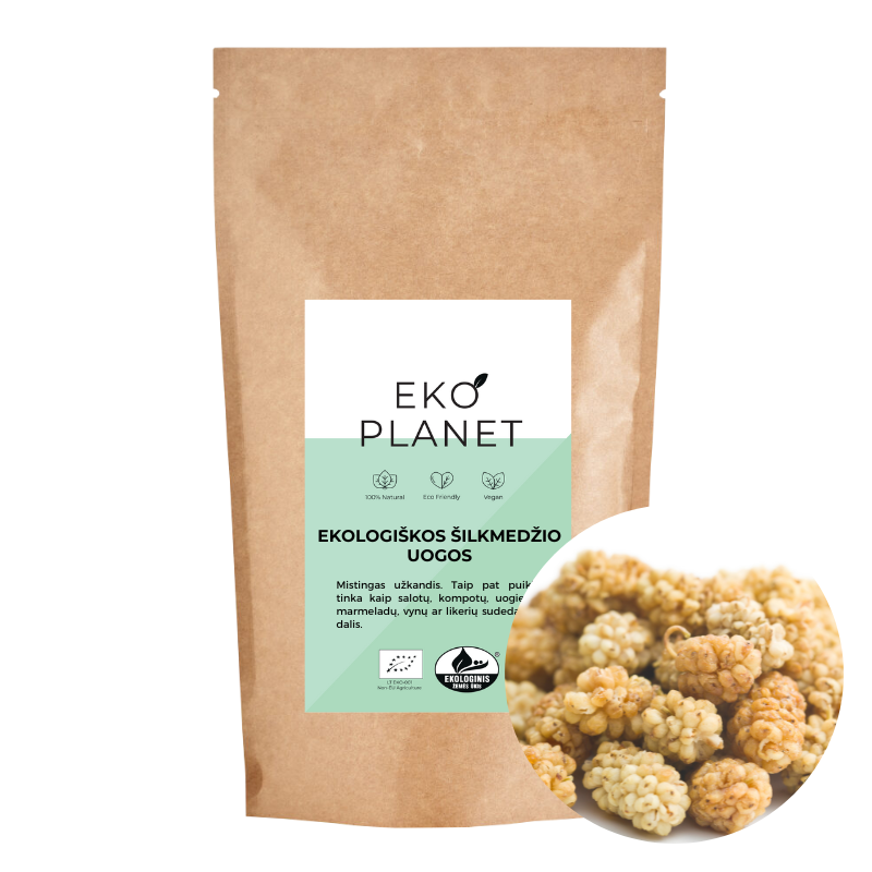 Ekologiškos šilkmedžio uogos EKO PLANET, 500 g