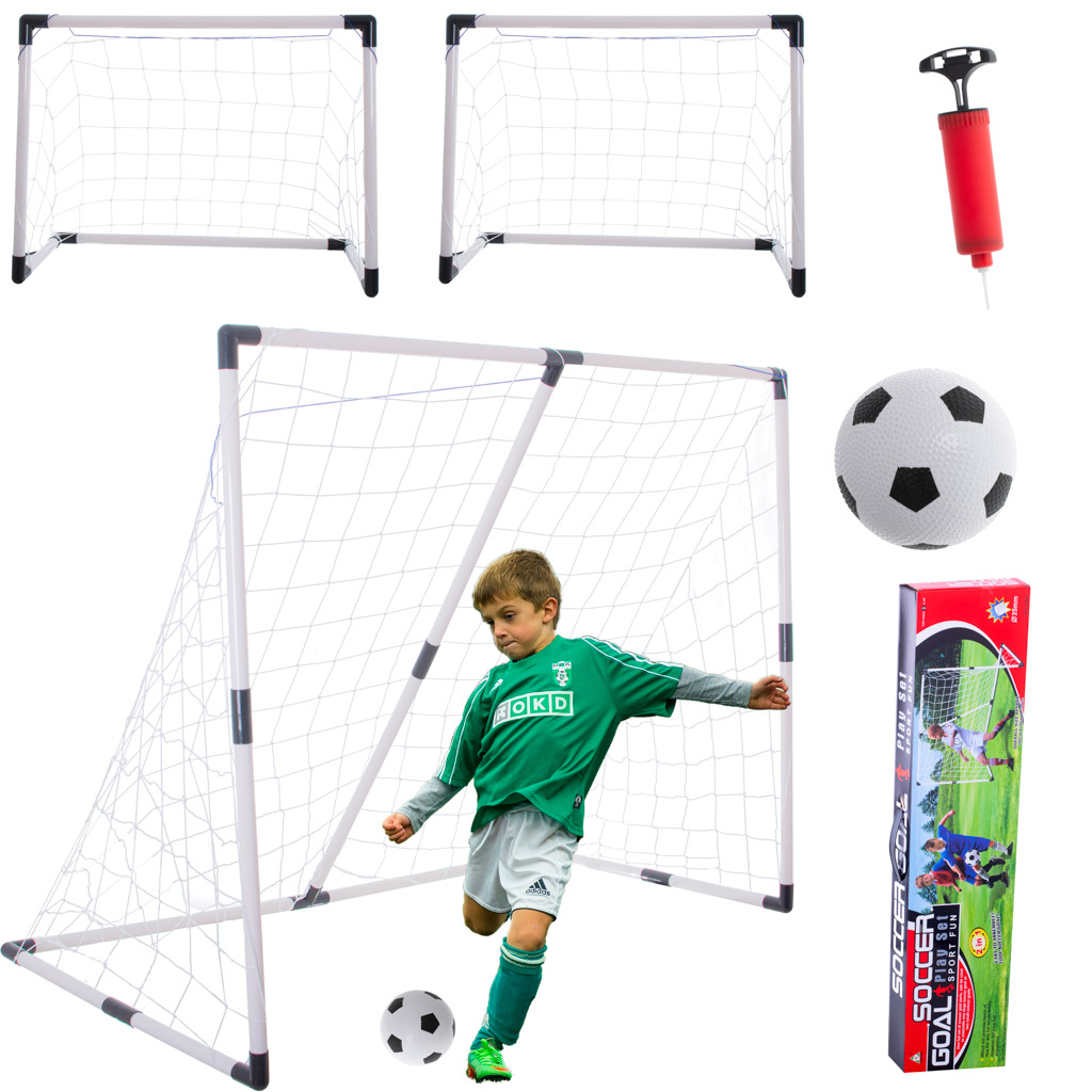 Futbolo vartai vaikams 2 viename 185x120x70 cm