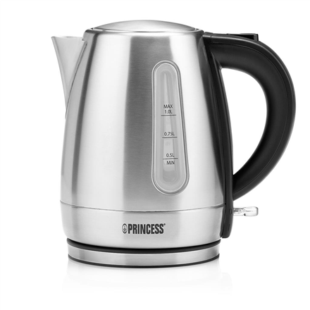 Princess Kettle | 236023 | Electric | 2200 W | 1 L | Stainless Steel | 360° rotational base | Silver|01.236023.01.001