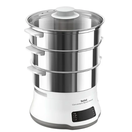 TEFAL Steamer Pot | VC502D10 | 0.7 L | Number of programs 8 | White/Stainless Steel|VC502D10