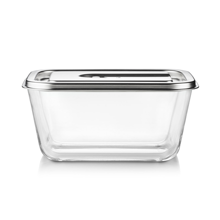 Caso Glass Vacuum Container with Plastic Lid | VacuBoxx Inox XL | Transparent|01167