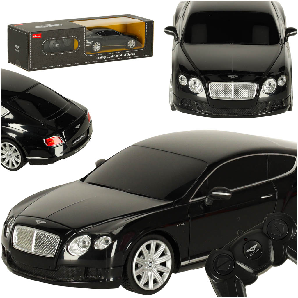 Zdaliniu būdu valdomas Rastar 48600 Bentley Continental GT 1:24 juodas