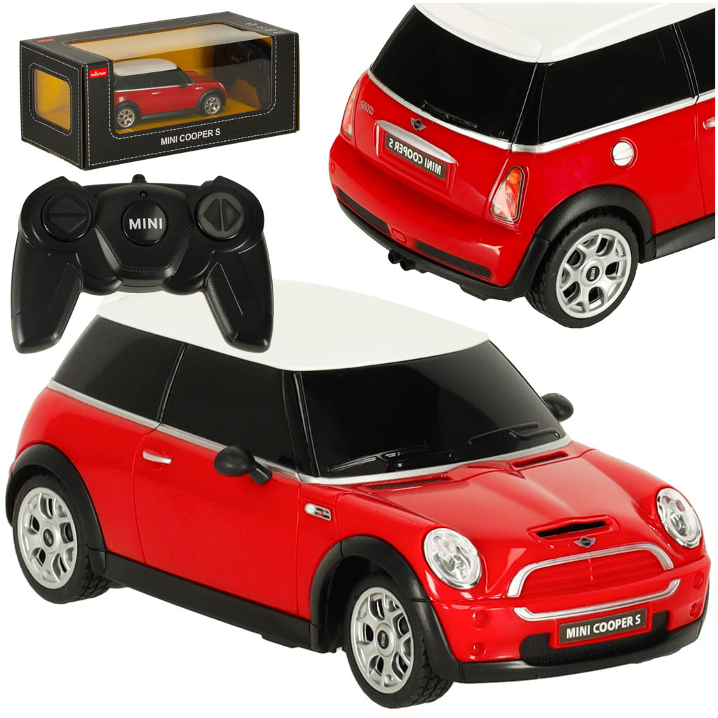 Nuotoliniu būdu valdomas automobilis Rastar 15000 MINI Cooper S 1:27 raudonas