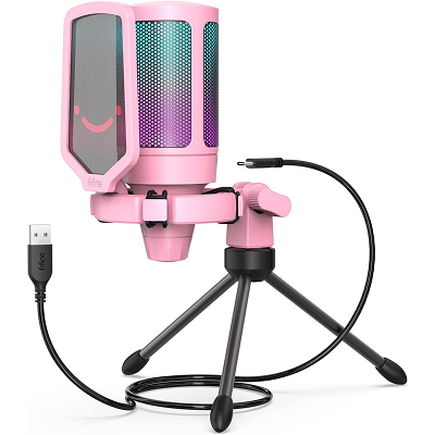 FIFINE A6VP RGB Pink Microphone|FIFINEA6VP