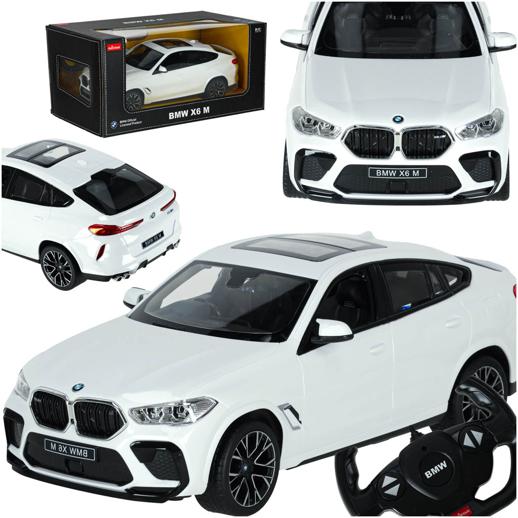 Nuotoliniu būdu valdomas automobilis Rastar 99200 BMW X6 M 1:14 baltas