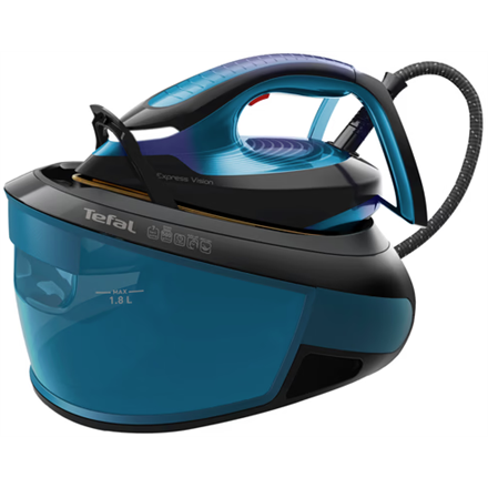 TEFAL Ironing System | SV8151 Express Vision | 2800 W | 1.8 L | 7 bar | Auto power off | Vertical steam function | Calc-clean function | Blue/Black|SV8151