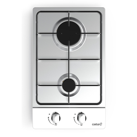 CATA | Hob | GI 3002 X | Gas | Number of burners/cooking zones 2 | Rotary knobs | Stainless steel|08039600