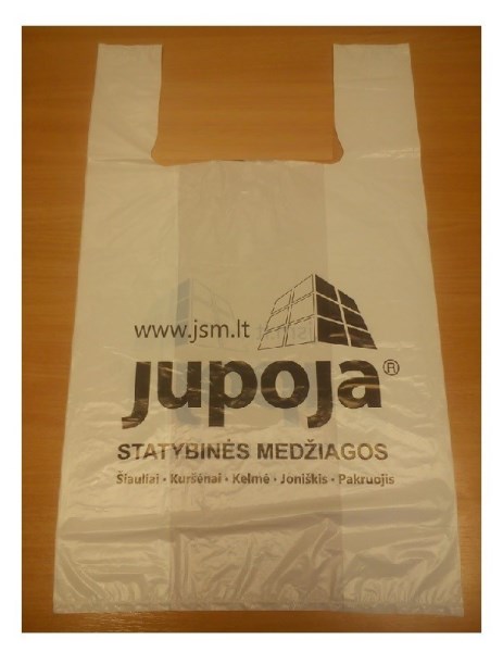 Maišelis plastikinis su rankena 590 x 350 mm JUPOJA
