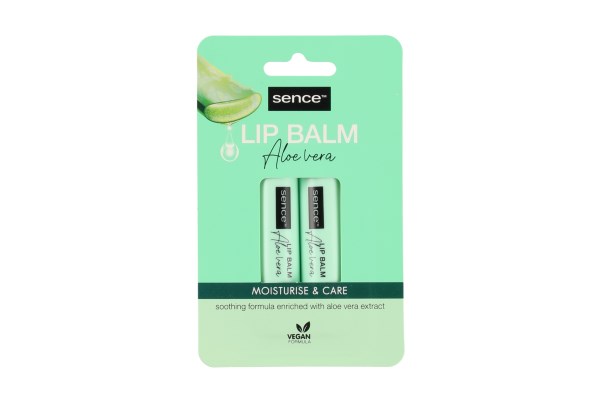 Sence Aloe Vera lūpų balzamas 2 pak. EN-FI-SV-NO-DK 2 x 4,3 g
