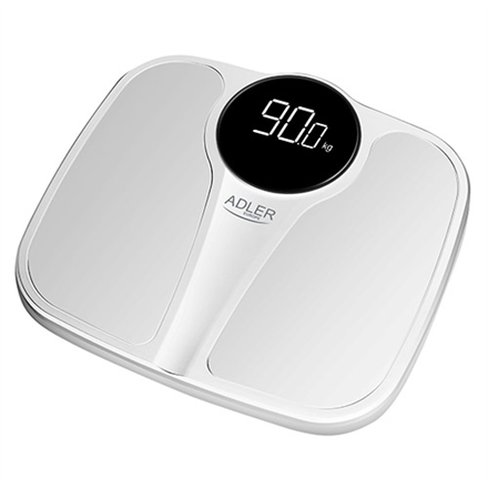 Adler | Bathroom Scale | AD 8172w | Maximum weight (capacity) 180 kg | Accuracy 100 g | Body Mass Index (BMI) measuring | White|AD 8172 white