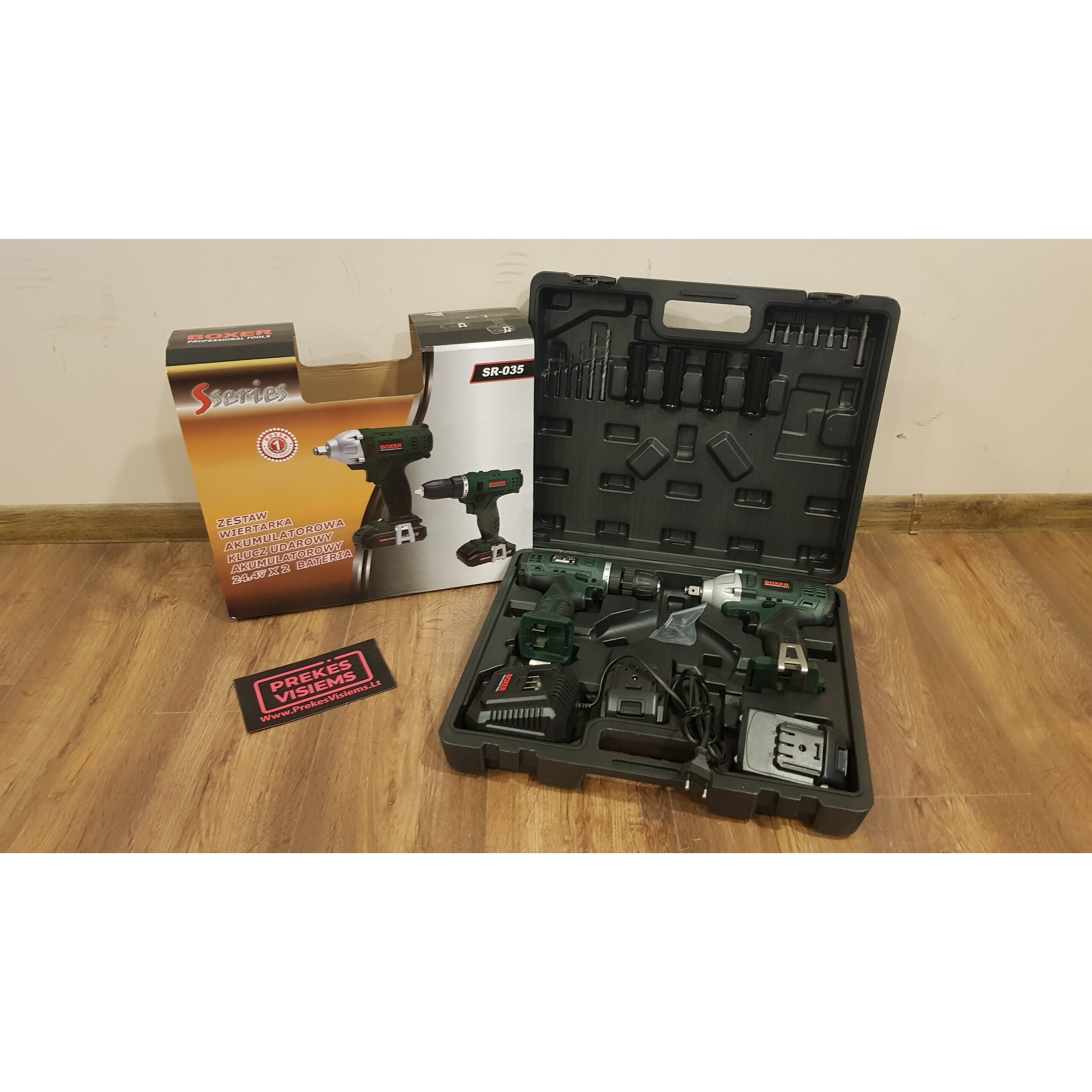 Suktukas + veržliasukis 3 Ah BOXER SR-035