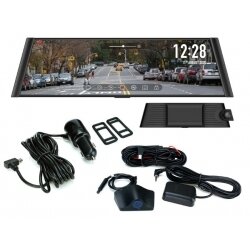 Monitorius 9" ant veidrodžio su priekine ir galine kamera 12-24V