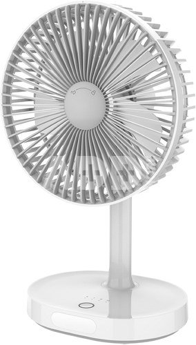 Platinet rechargeable fan 3000mAh, white/grey (45242)