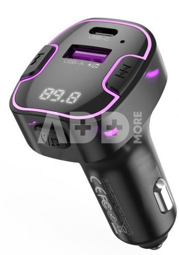 XO FM transmitter + charger BCC12 BT MP3, black