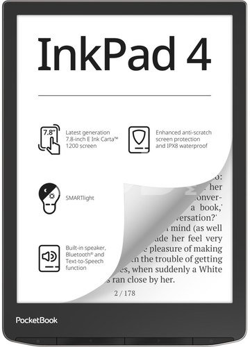 PocketBook e-reader InkPad 4 7,8" 32GB, black