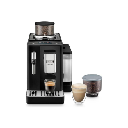 Delonghi Coffee Machine | EXAM 440.35.B RIVELIA | Pump pressure 19 bar | Built-in milk frother | Automatic | 1450 W | Onyx Black|EXAM 440.35.B