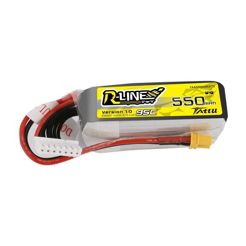 Akumuliatorius "Tattu R-Line" 550mAh 22.2V 95C 6S1P XT30