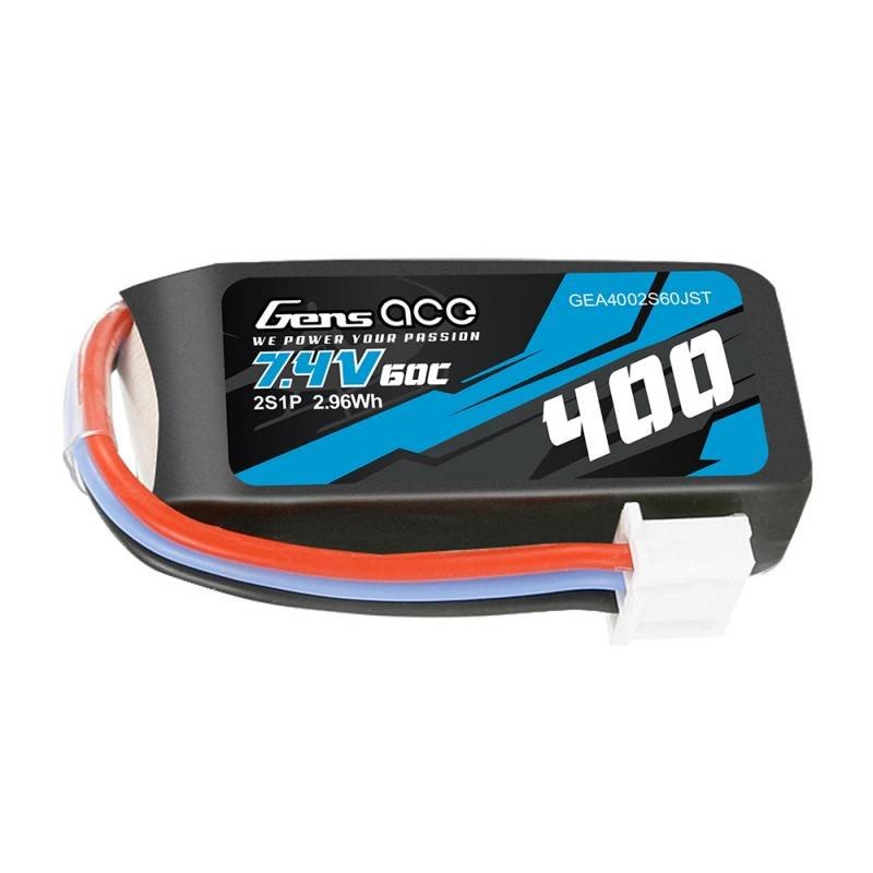 Akumuliatorius Gens Ace 400mAh 7.4V 60C 2S1P JST