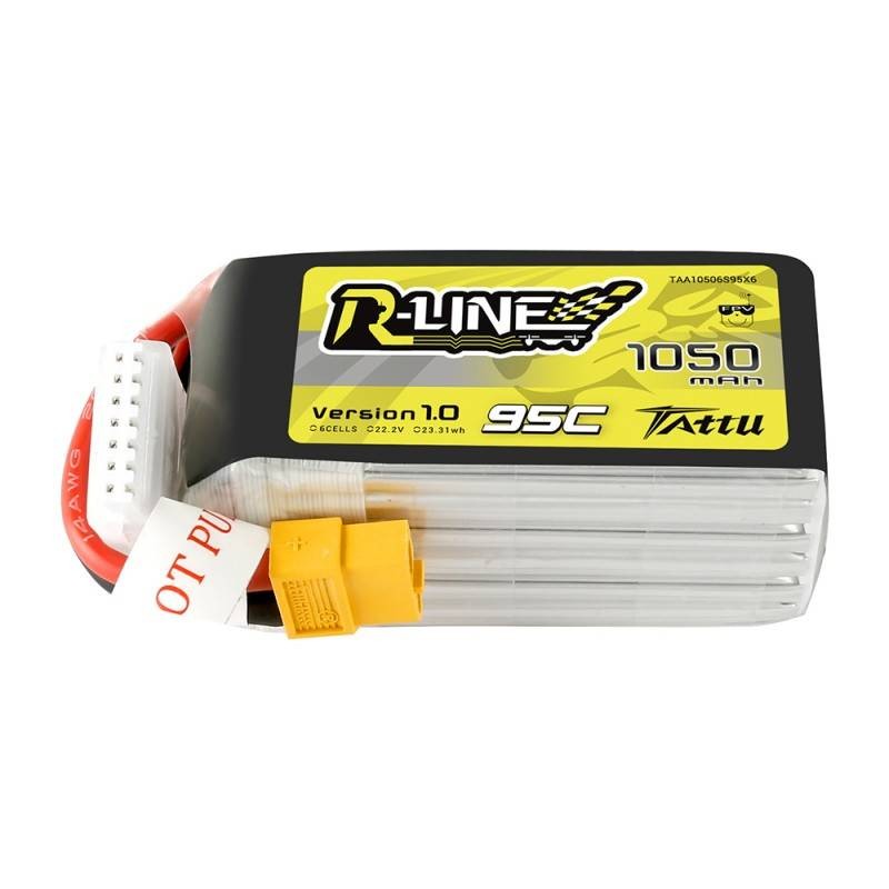 Akumuliatorius "Tattu R-Line" 1050mAh 22.2V 95C 6S1P XT60