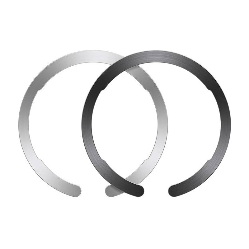 Adapteris "Magsafe ESR HaloLock Ring" išmaniesiems telefonams 2vnt. (juodas/sidabrinis)