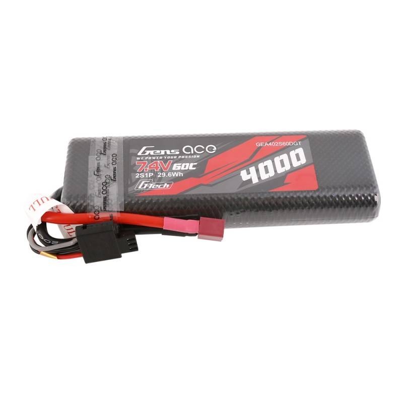 Akumuliatorius Gens Ace G-Tech 4000mAh 7,4V 60C 2S1P HardCase T-plug