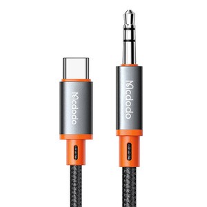 "Mcdodo CA-900" 1,8 m ilgio USB-C ir 3,5 mm AUX mini lizdo kabelis (juodas)