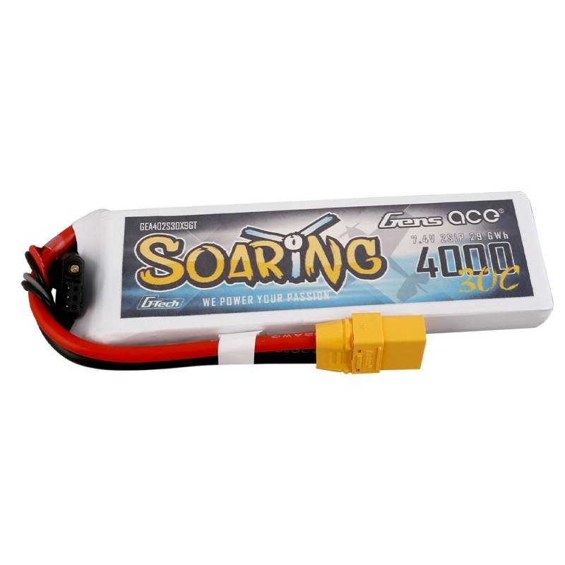 Akumuliatorius Gens Ace G-Tech Soaring 4000mAh 7.4V 30C 2S1P XT90