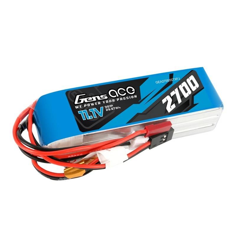 Akumuliatorius Gens Ace 2700mAh 11,1V TX 3S1P Futaba/JST-XHR/JST-SYP