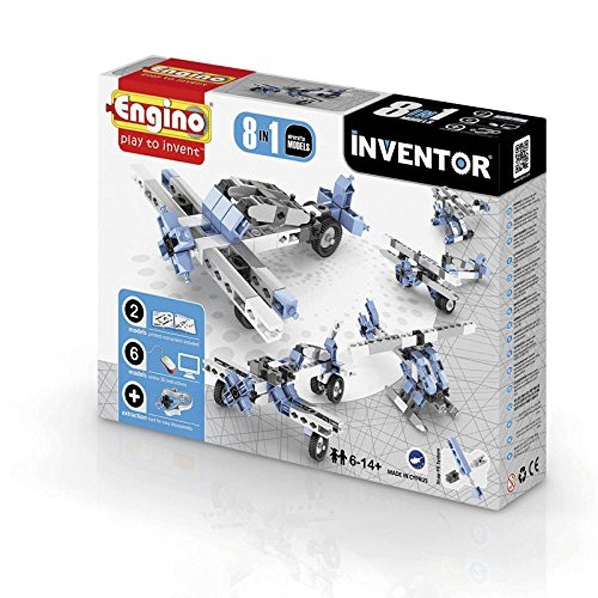 „Engino-INVENTOR 0833“ – „8 in 1“ lėktuvo konstrukcijos komplektas