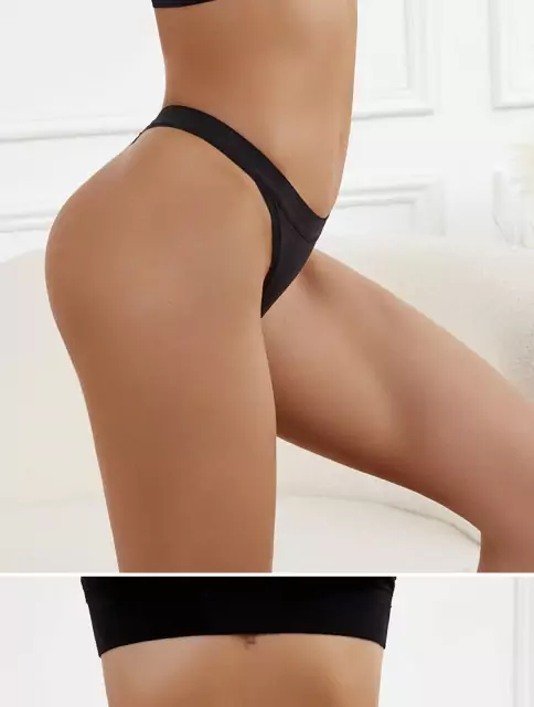 Moteriški T stringai - Dydis: XL - Spalva: Juoda