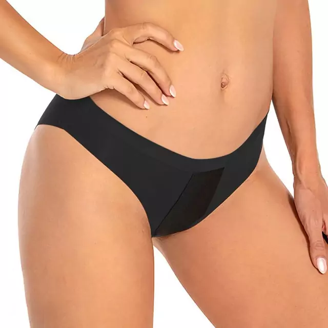 Moteriškos kelnaitės menstruacijoms ir po gimdymo - Spalva: Juoda - Dydis: XL