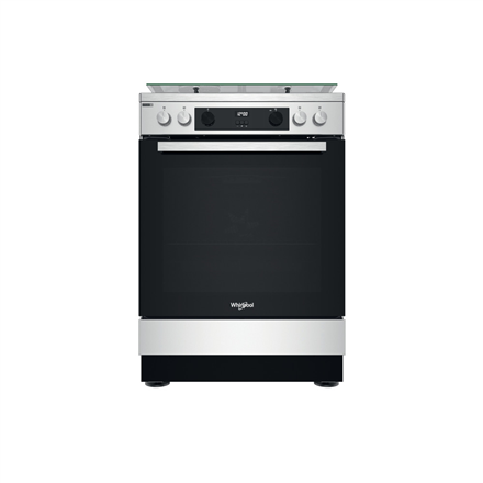 Whirlpool Cooker | WS68G8CHX/E/1 | Hob type Gas | Oven type  Electric | Stainless Steel | Width 60 cm | Digital | Depth 60 cm | 78 L|WS68G8CHX/E/1